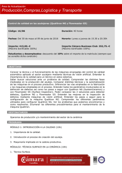 Control de calidad en las azulejeras Qualitron NG y Flowmaster G5