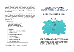 informativo 1 - CEIP VALDEOLLETAS, Marbella