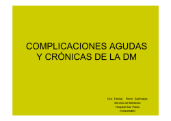 Complicaciones agudas y cr&oacute;nicas