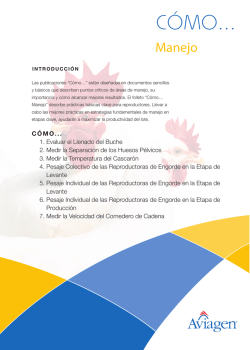 C&Oacute;MO... - Aviagen