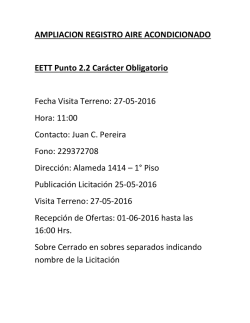 AMPLIACION REGISTRO AIRE ACONDICIONADO EETT Punto 2.2