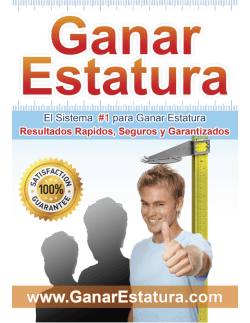 Ganar Estatura&trade; PDF, Libro por Luis Garc&iacute;a