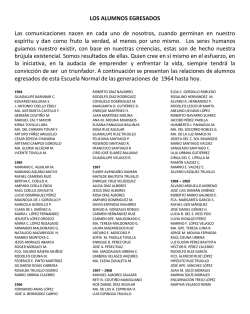 desde 1964 hasta hoy - Escuela Normal Lic. Manuel Larrainzar