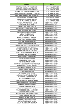 nombre celda claudia patricia alzate morales celda carro 1