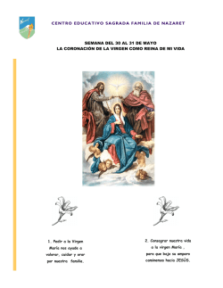 Florecillas 30 y 31 de mayo - Centro Educativo Sagrada Familia de