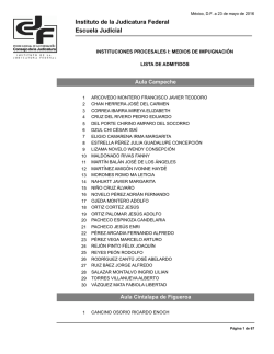 Instituciones Procesales I: Medios de impugnaci&oacute;n.