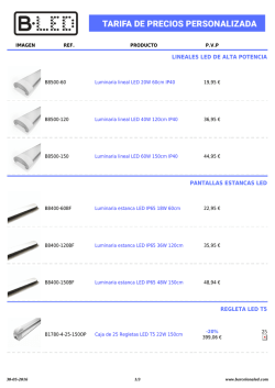 Tubos LED y Regletas LED