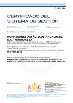 HMCS 9001 - HORMACESA