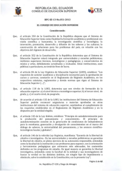 Reglamento de R&eacute;gimen Acad&eacute;mico Codificado