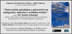 Intervenci&oacute;n psicol&oacute;gica y psicosocial con inmigrantes, minor&iacute;as y