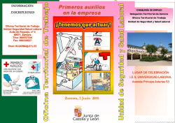 primeros auxilios en la empresa