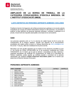 EBressol llistat definitiu