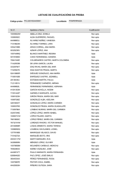 LISTAXE DE CUALIFICACI&Oacute;NS DA PROBA