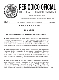 cuartaparte - Peri&oacute;dico Oficial - Gobierno del Estado de Guanajuato