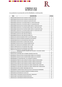 Stock Inicial CyberDay