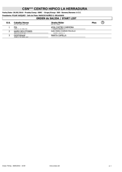 ordenes de salida dia 29