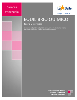 equilibrio qu&iacute;mico