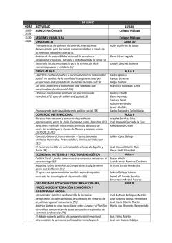 1 DE JUNIO HORA ACTIVIDAD LUGAR ACREDITACI&Oacute;N‐caf&eacute;