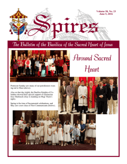 June 5, 2016 - The Basilica of The Sacred Heart of Jesus