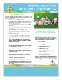 Reglamento de la Unidad de Pediatr&iacute;a