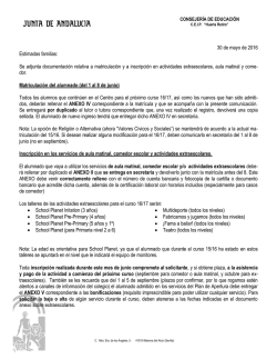 comunicacion - CEIP Huerta Retiro