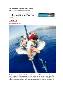 Cap 77 &ndash; DIARIO DE A BORDO