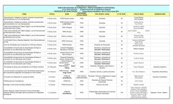 cuadro de capacitaciones para el Receso Acad&eacute;mico 6 al 10