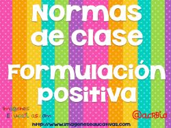 Normas de clase - Imagenes Educativas