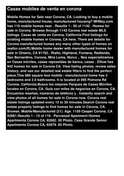 Casas mobiles de venta en corona