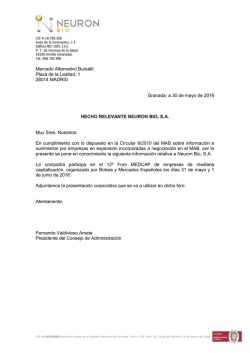 30/05/2016 Presentaciones de Planes estrat&eacute;gicos