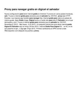 Proxy para navegar gratis en digicel el salvador