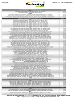 2/06/16 09:46 * precios solo para distribuidores