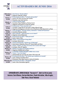 actividades del ateneo