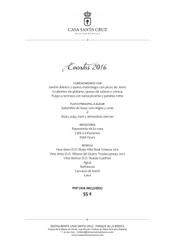 Men&uacute; 4 - Alcorc&oacute;n - Restaurante Santa Cruz