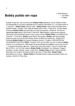 Bobby pulido sin ropa