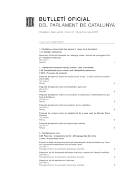 BOPC 143/11 - Parlament de Catalunya