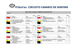 mangas de hoy s&aacute;bado - Federaci&oacute;n Canaria de Surf