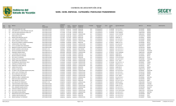nivel especial categor&iacute;a: psicologo transferido