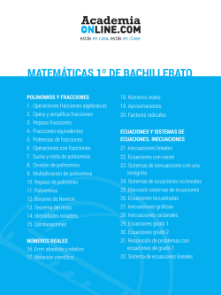 Matem&aacute;ticas - Academia Online