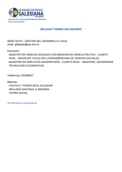 DELGADO TORRES GIN EDUARDO SEDE QUITO