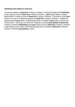 Clasificado para adultos en santa ana