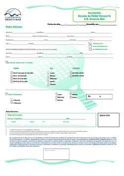 + Info y tarifas - Club Esportiu Gran Via Mar