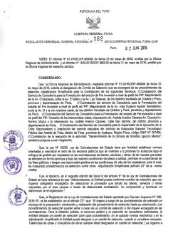 &yuml;&thorn;R ES - 1 8 2 - GGR - Gobierno Regional Piura