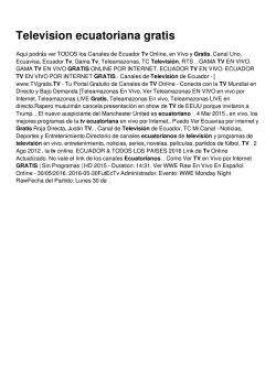 Television ecuatoriana gratis