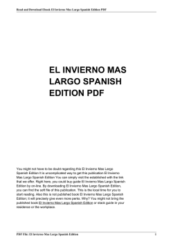 el invierno mas largo spanish edition