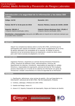 Calidad, Medio Ambiente y Prevenci&oacute;n de Riesgos Laborales