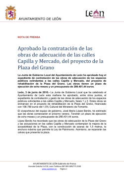 2016-06-03 JGL Licitaci&oacute;n obras Plaza del Grano