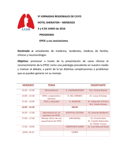 5&ordf; JORNADAS REGIONALES DE CUYO HOTEL SHERATON