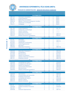 UNIVERSIDAD EXPERIMENTAL F&Eacute;LIX ADAM (UNEFA)
