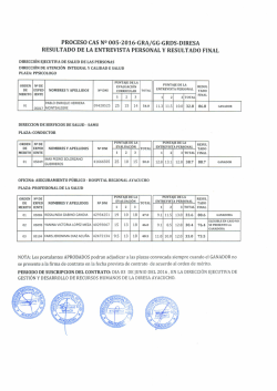 proceso cas n- 005-2016-gra/gg-grds